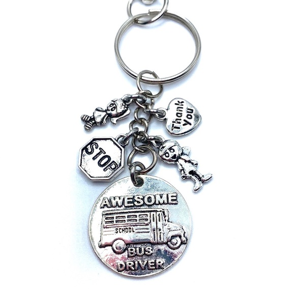 Bus Driver Keychain Bag Charm - Picture 3 of 7